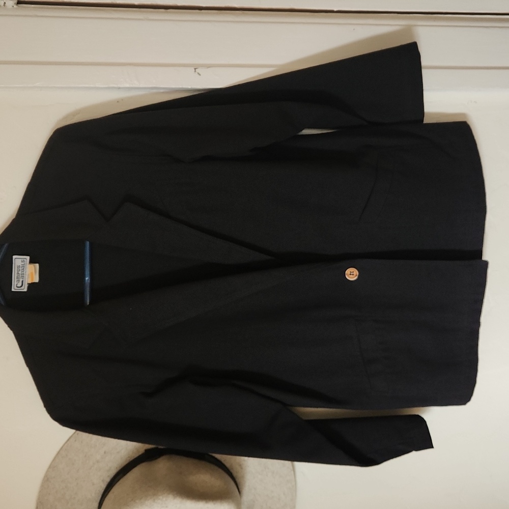 Campus Casual black blazer - Y2k